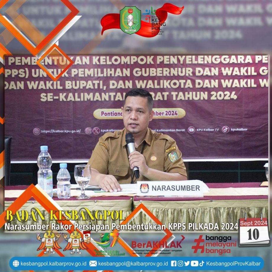 Narasumber RAKOR Pembetukan KPPS PILKADA 2024