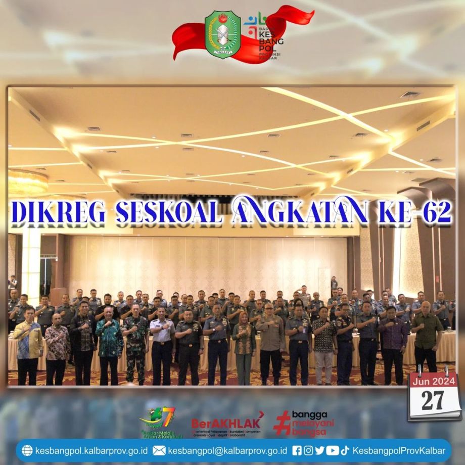 Dikreg Seskoal Angkatan Ke-62